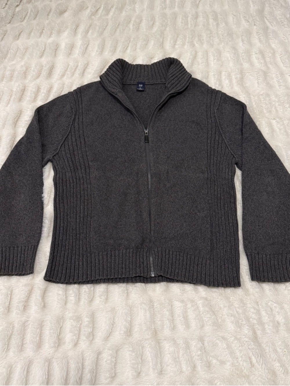 GAP Men’s 100% Cotton Zippered Knit Sweater